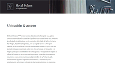 Desktop Screenshot of hotelpolans.com.ar